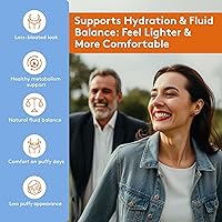 Vista 2 de Youth & Tonic Water Weight Away – Herbal Diuretics for Water Retention & Bloating Support – with Potassium & Vitamin B6 for Fluid Balance – 90 Pills