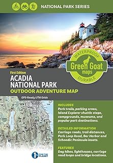 Acadia National Park waterproof trail map