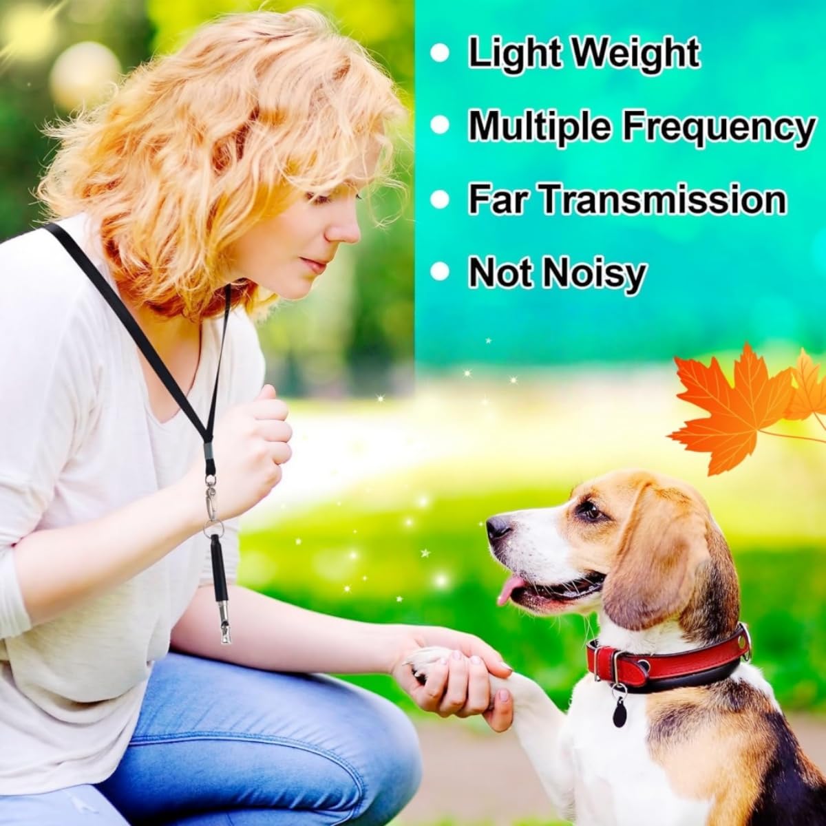 Sifflet à Ultrasons pour Chien Silencieux,2 Pièces Sifflet Anti Aboiement Haute Fréquence Réglable,pour Le Dressage et Le Rappel,avec Lanière,Outil d'Éducation Canine Sifflets de Rappel