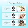 PaPaFboy Mini Portable Pram Fan, Rechargeable Small Clip on Fan for Stroller, Detachable 3 Speed 360° Rotate Flexible Tripod Handheld Desk Cooling for Car Seat Crib Treadmill Travel Essentials