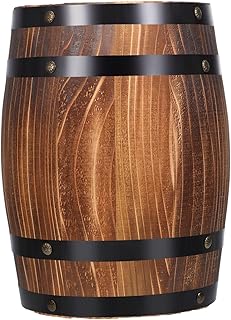 Wood Wine Barrel Decor Vintage Wood Barrel Craft for Home Bars Restaurants Living Spaces Barrel Photo Prop Aesthetic Accent for Unique Decor