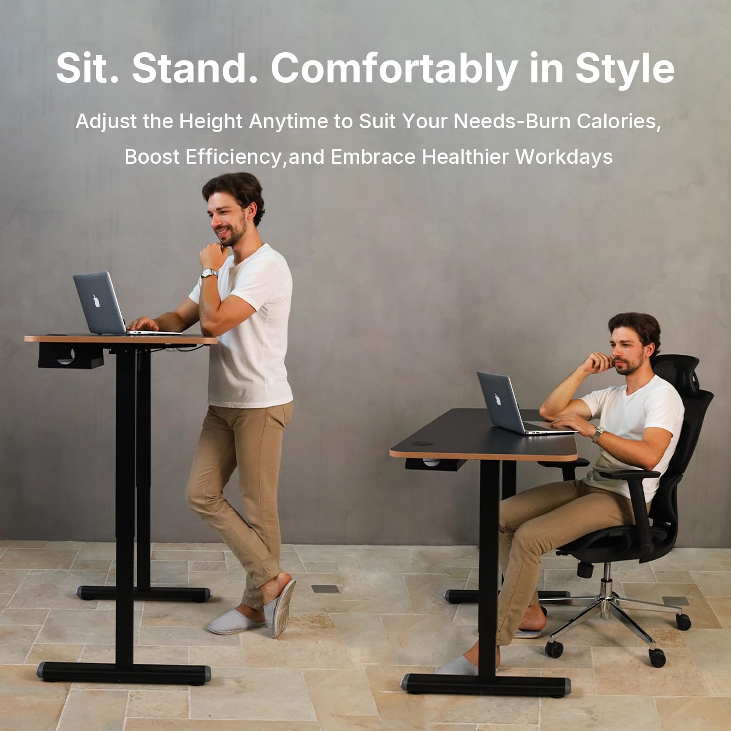 Amazon.com: NearHub Electric Height Adjustable Standing Desk, 55