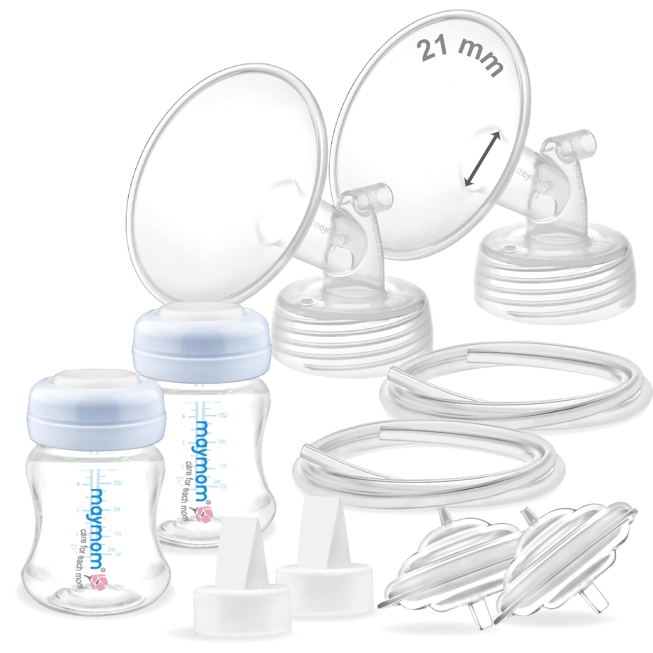 Piezas de bomba Maymom de brida de 21 mm compatibles con Spectra S2 S1 9 Plus, no originales Spectra S2 S1, accesorios de repuesto para bomba, brida pequeña