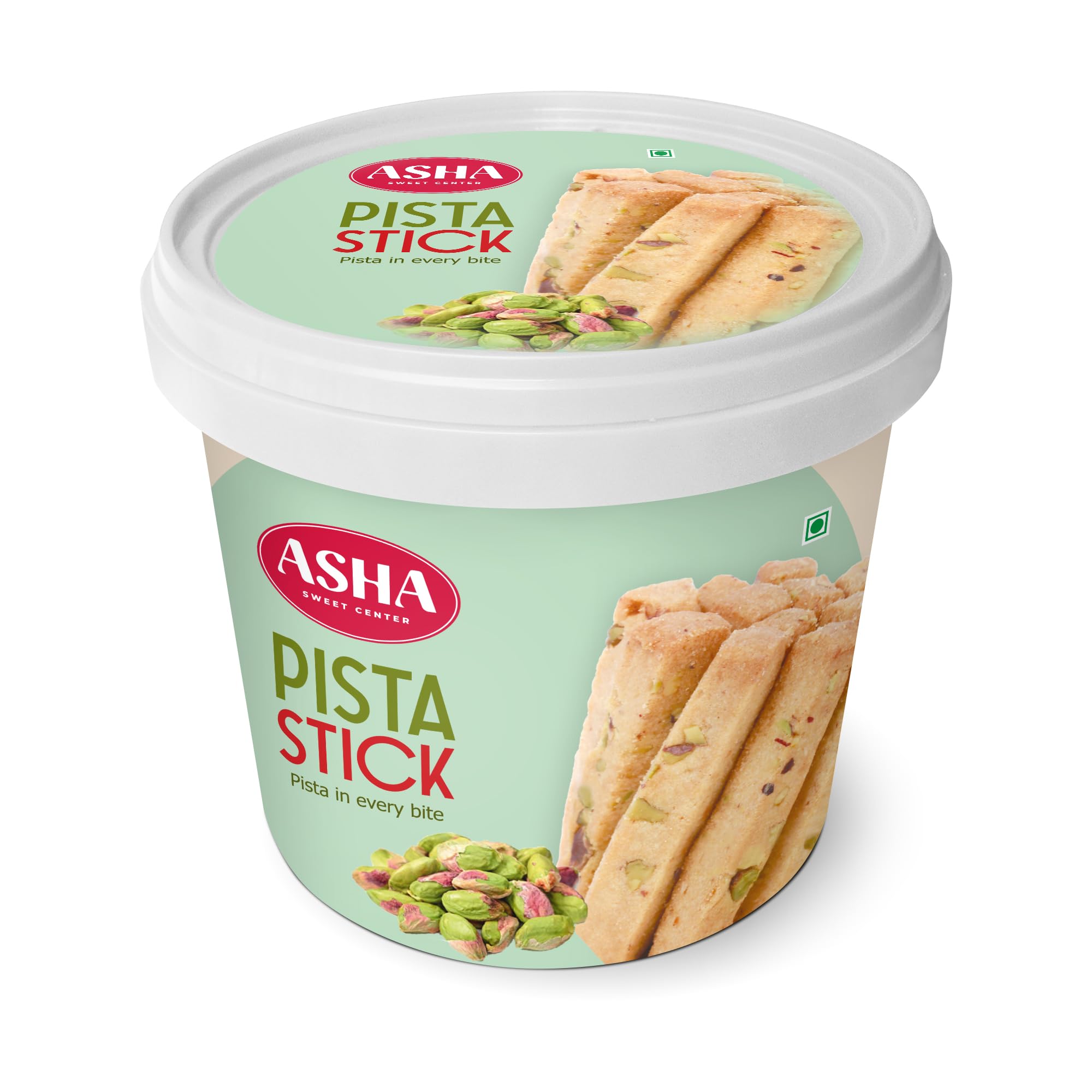 ASHA Sweets Pista Sticks 200g | Delicious Pistachio Biscuits | Healthy Snacking with Freshly Baked Cookies Sticks