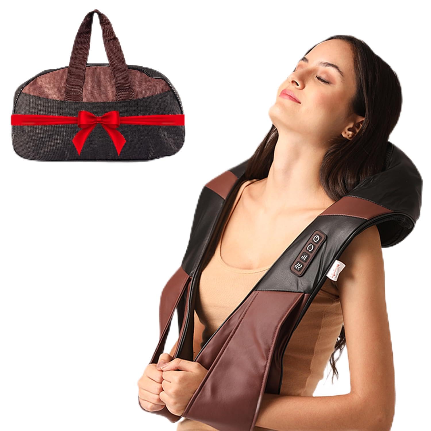 Lifelong LLM495 Neck Massager with Electric Heat Therapy Neck, Shoulder and Back Massager for pain and stress relief|Free Carry Bag (B0BF4QPCYS) Amazon Price History, Amazon Price Tracker