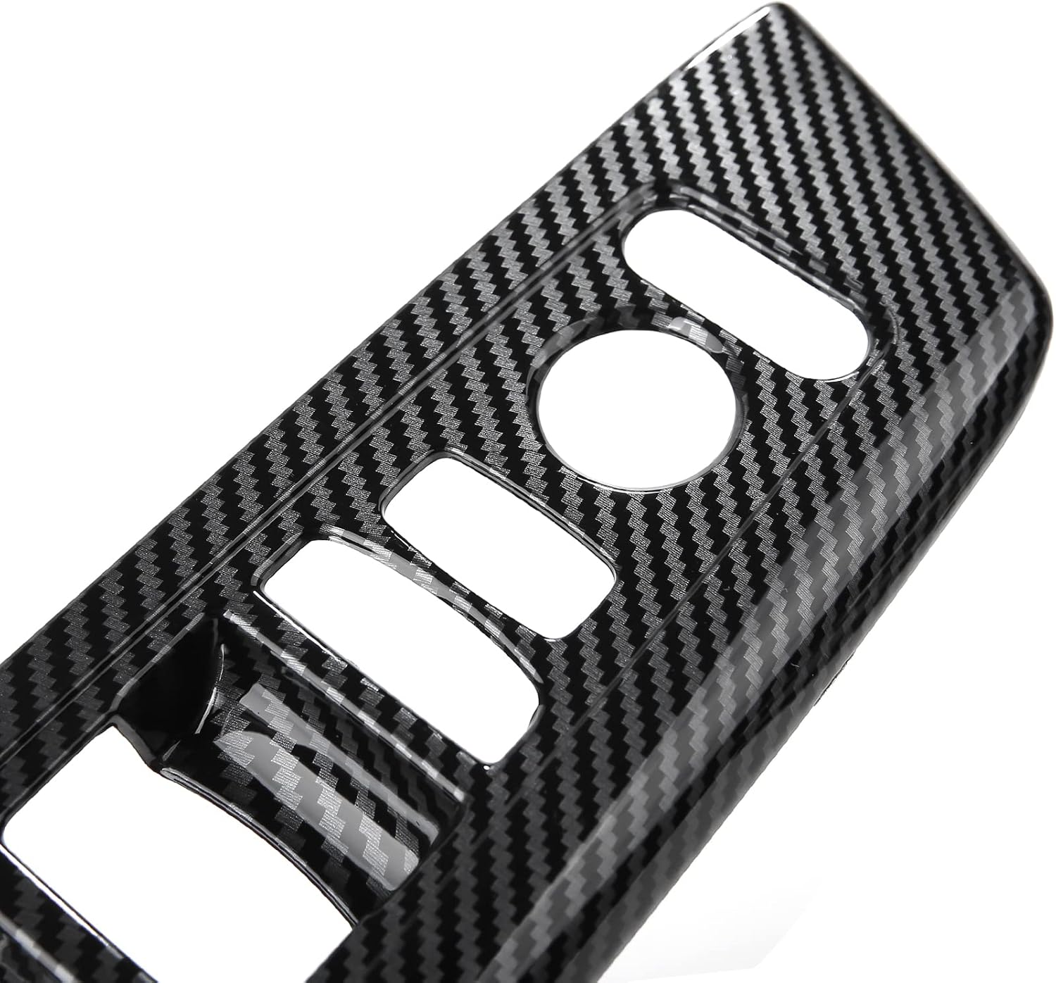 CKE 4pcs Compatible with Honda CR-V 2023 2024 2025 2026 Accessories Car Door Armrest Window Lift Down Switches Panel Cover Trims Armrest Cover -Carbon Fiber Style