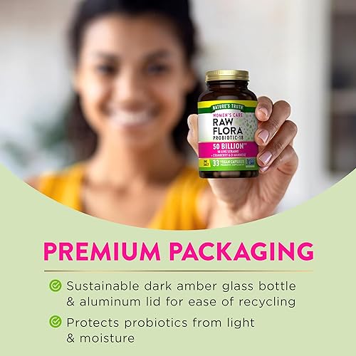 Miniatura 6 de Probióticos para mujeres 50 mil millones de UFC 33 cápsulas con arándano y D-manosa Suplemento vegano, sin OMG y sin gluten