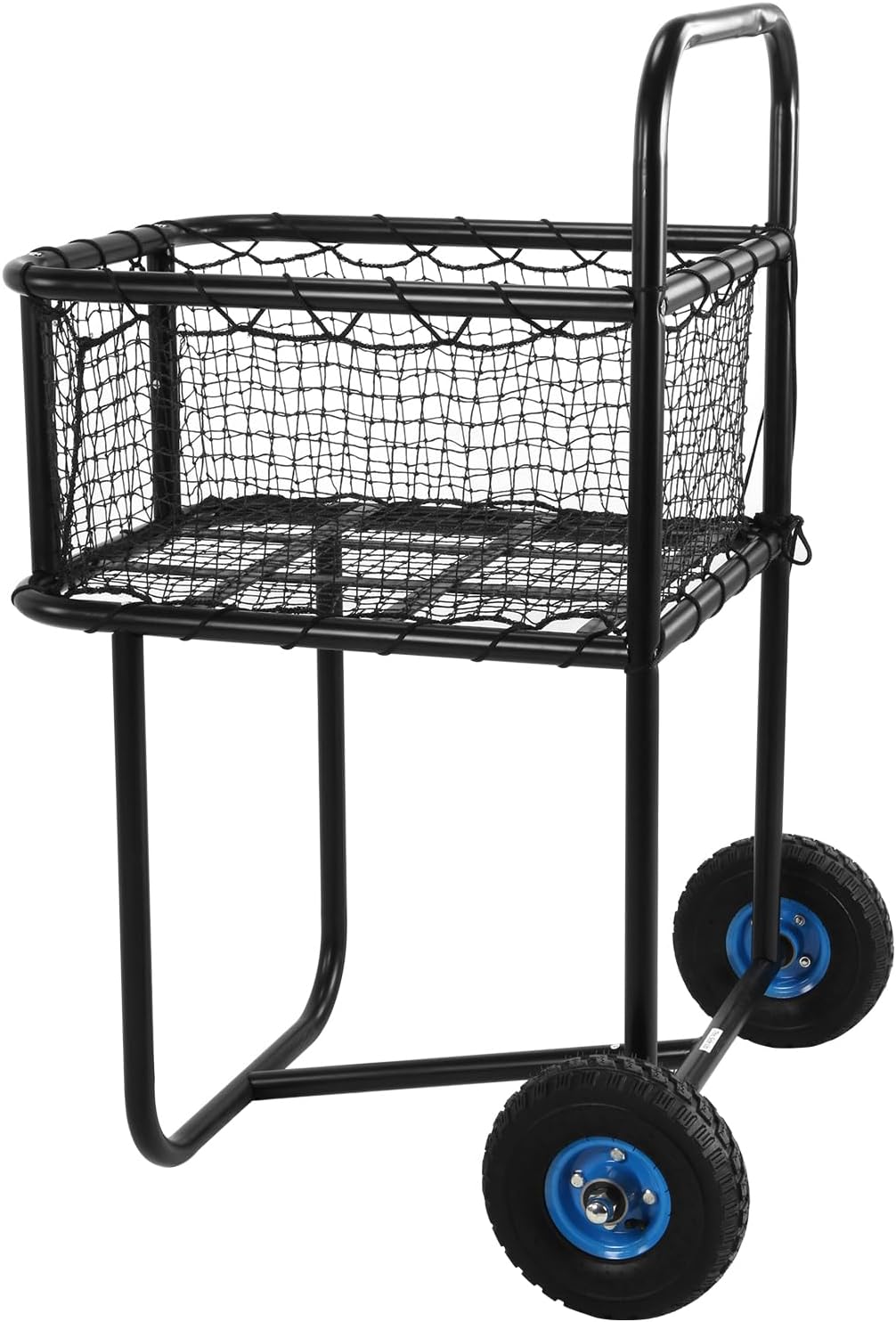 Portable Tennis Ball Hopper Holds Hundreds of Balls Tennis Ball Basket Cart with Wheels Suitable for Softball & Baseball