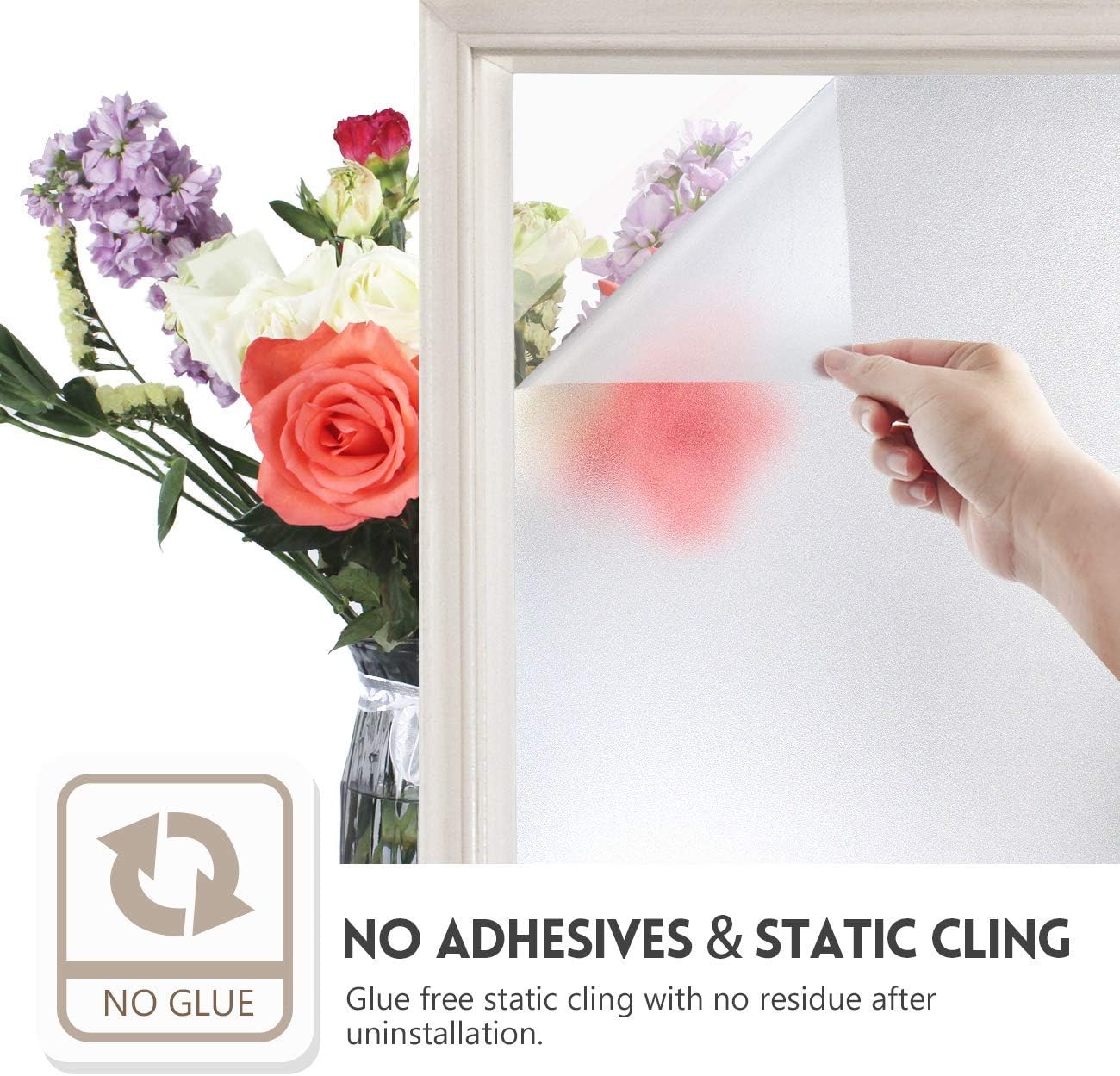 One Way Daytime Privacy Heat Blocking Window Film and 24 Hours Privacy Frosted Window Tint