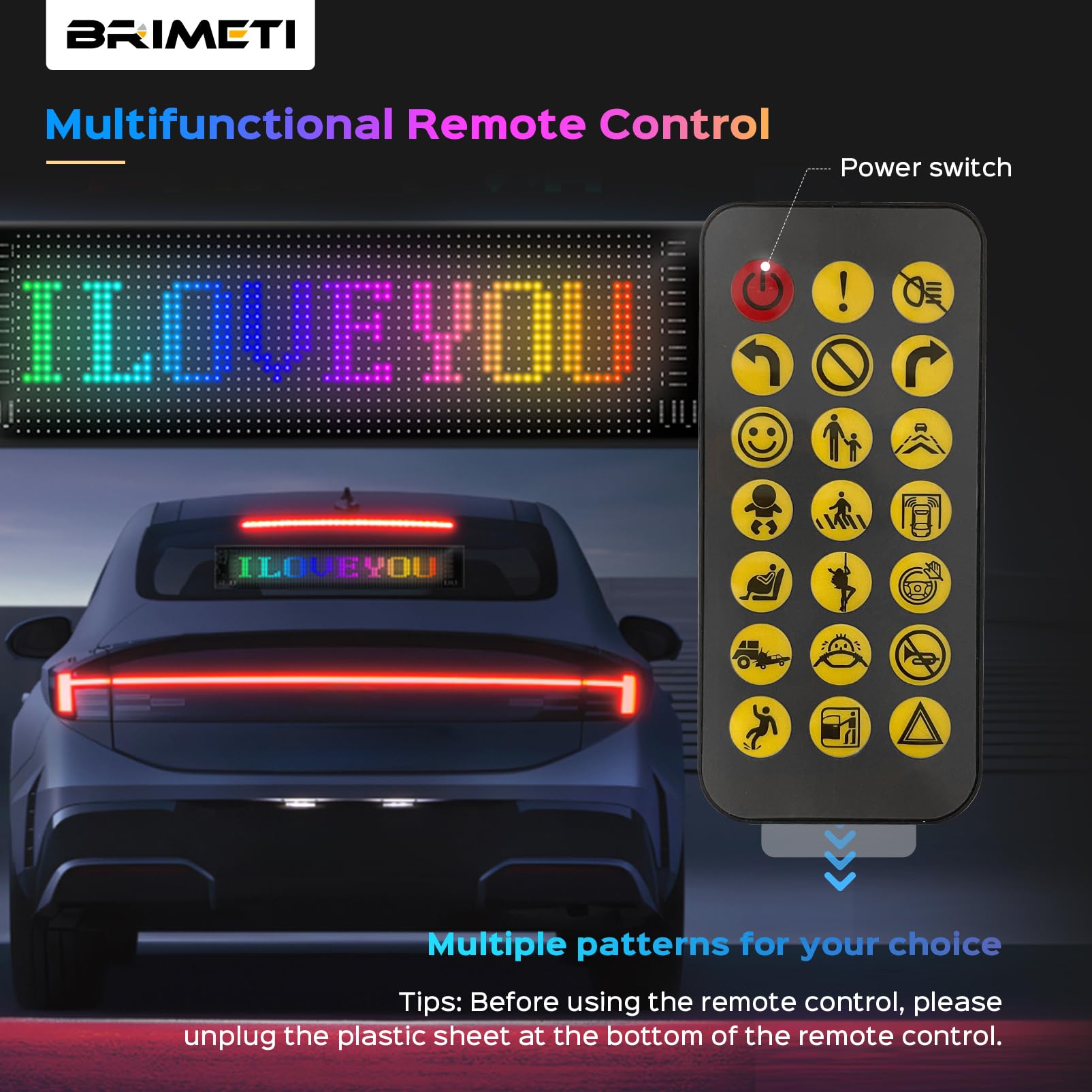 Insegna Luminosa LED Pannello LED Programmabile 37.5x9cm USB 5V Schermo Flessibile Scorrimento Matrice con Bluetooth APP Controllo Display per Auto Bar Negozio Festa Decorazione