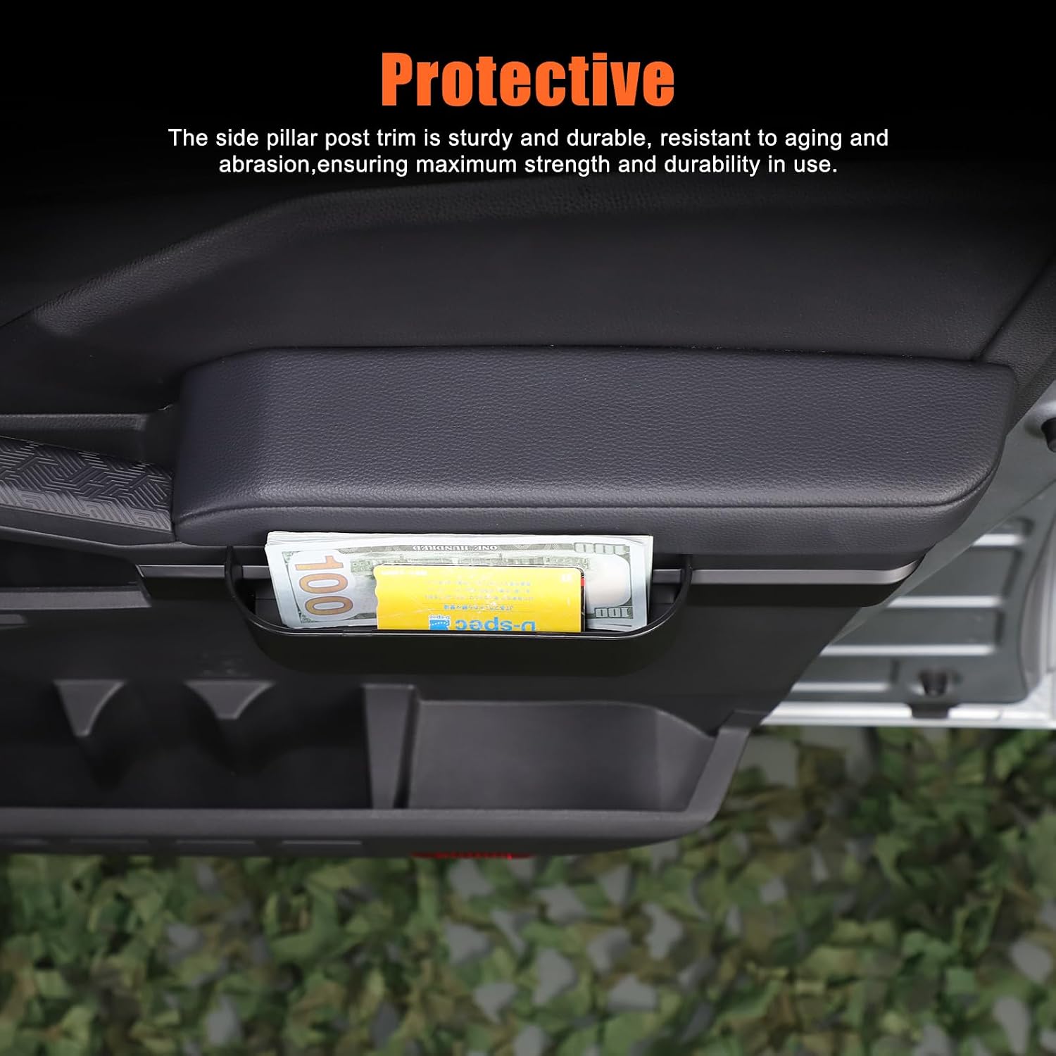 TOYCIDFG Door Side Extra Storage Box Compatible with Toyota Tacoma 2024 2025 2026, Additional Pocket More Space Interior Organizer Accessories (Right Side)