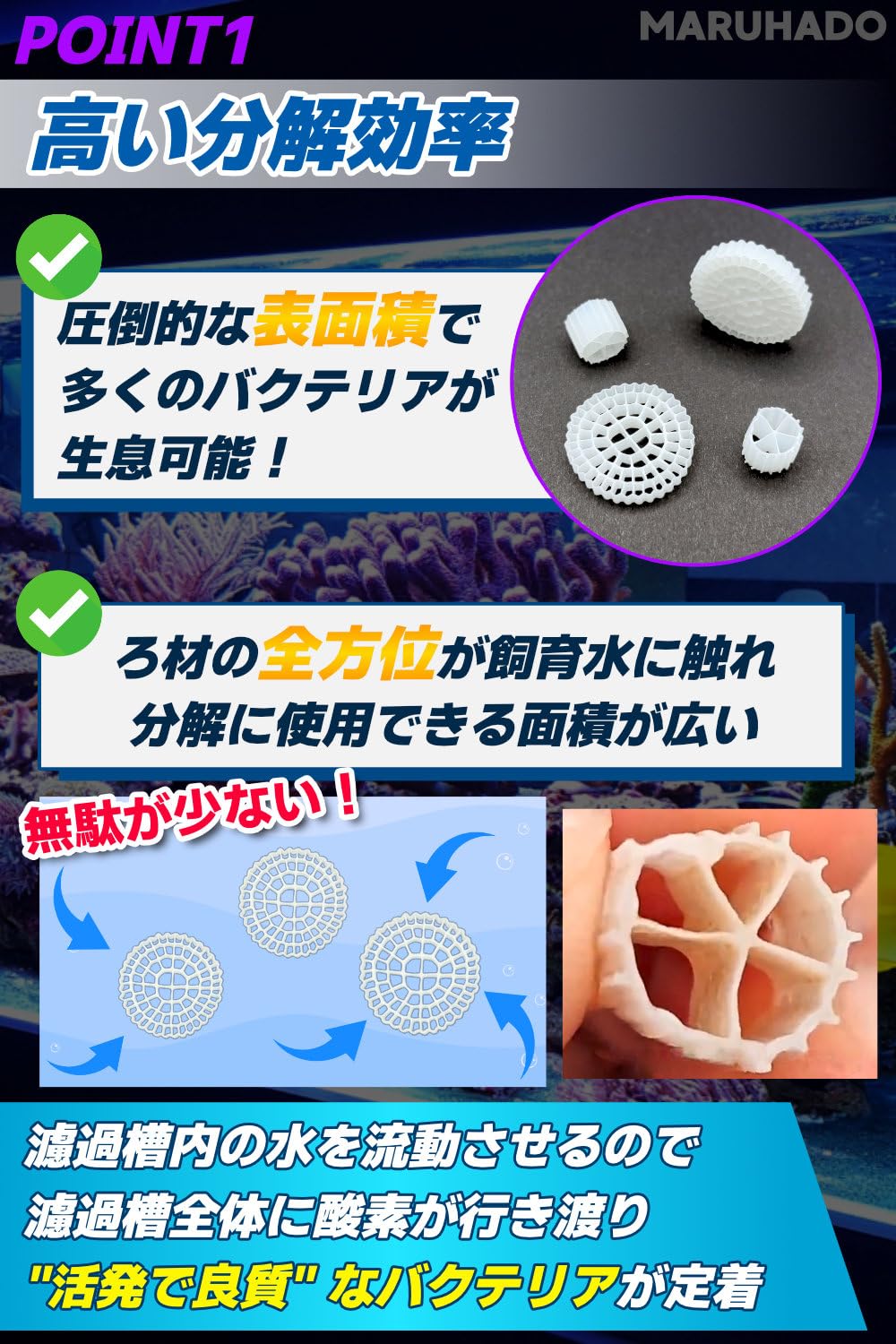 流動濾過材 MBBR ろ材 水槽 水質浄化 アクアリウム 生物濾過 バクテリア 楽天市場】流動濾過材 MBBR ろ材 ろ過材 水槽 アクアリウム 魚