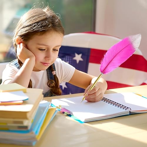 Miniatura 6 de Honoson 40 bolígrafos de pluma a granel de 0.028 in con plumas de tinta de 0.028 in, vintage, refinado, para escribir, invitados, firma, regalos de