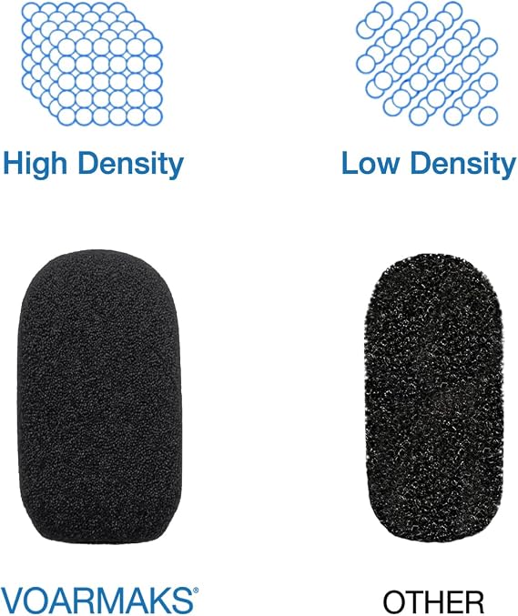 5-Pack Mic Cover Compatible with Bose A30 A20 A10, ProFlight Series 2, Aviation Headsets Microphone Mic Foam Muff Covers Windscreen Pop Filter