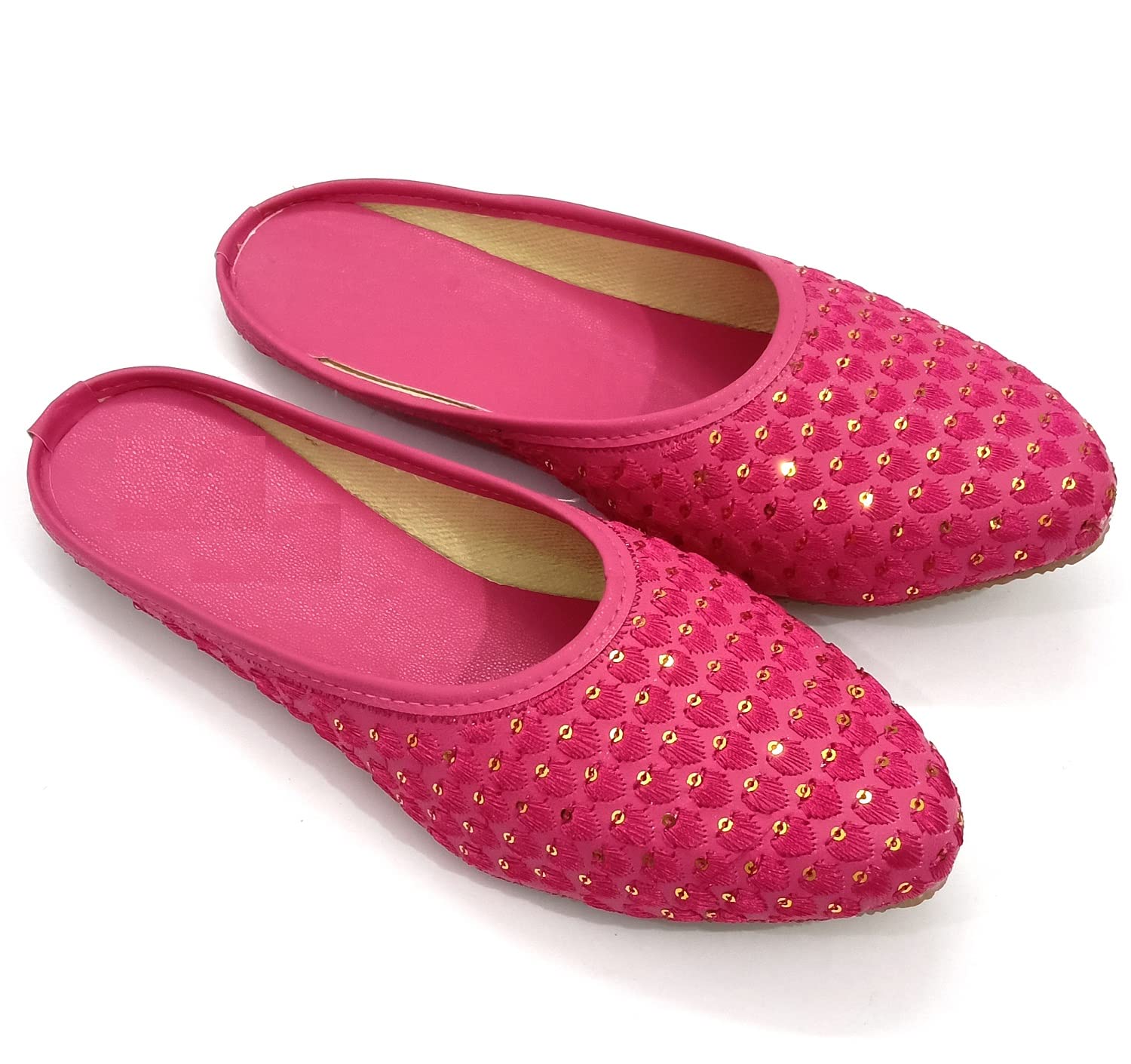 Synthetic Women/Girls Stylish Ethnic Jutti/Mules-028-image-37