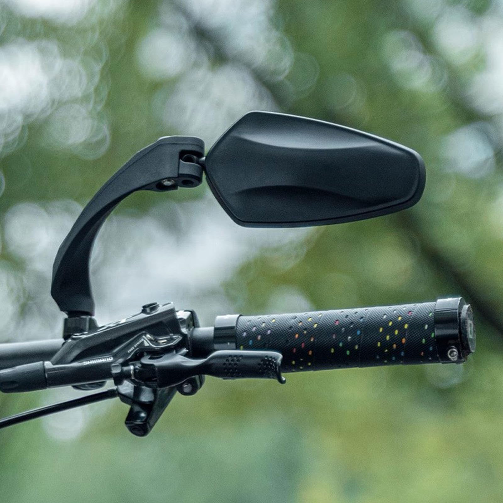 Miroir de Vélo de Guidon Lentille Acrylique de Rétroviseur de Vélo de Rotation à 360 ° Accessoires de Rétroviseur de Vélo Sûrs pour Vélo de Route de Montagne Scooter Moto,1 Pair