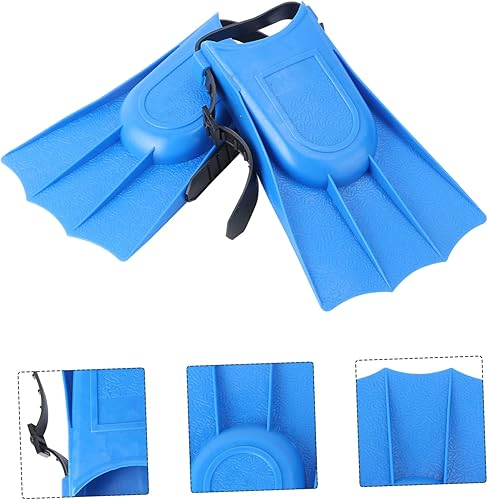 Miniatura 3 de 2 aletas de entrenamiento de natación para jóvenes, aletas de buceo, aletas de buceo cortas, aletas de buceo, aletas de aguas abiertas, flotantes,