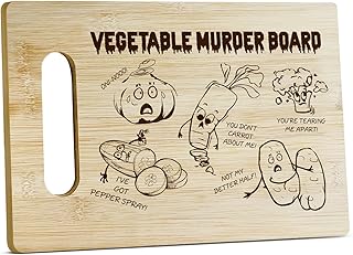 Murder Bamboo Cutting Board for Kitchen Cooking, Restaurant - Thanksgiving, Housewarming Gifts