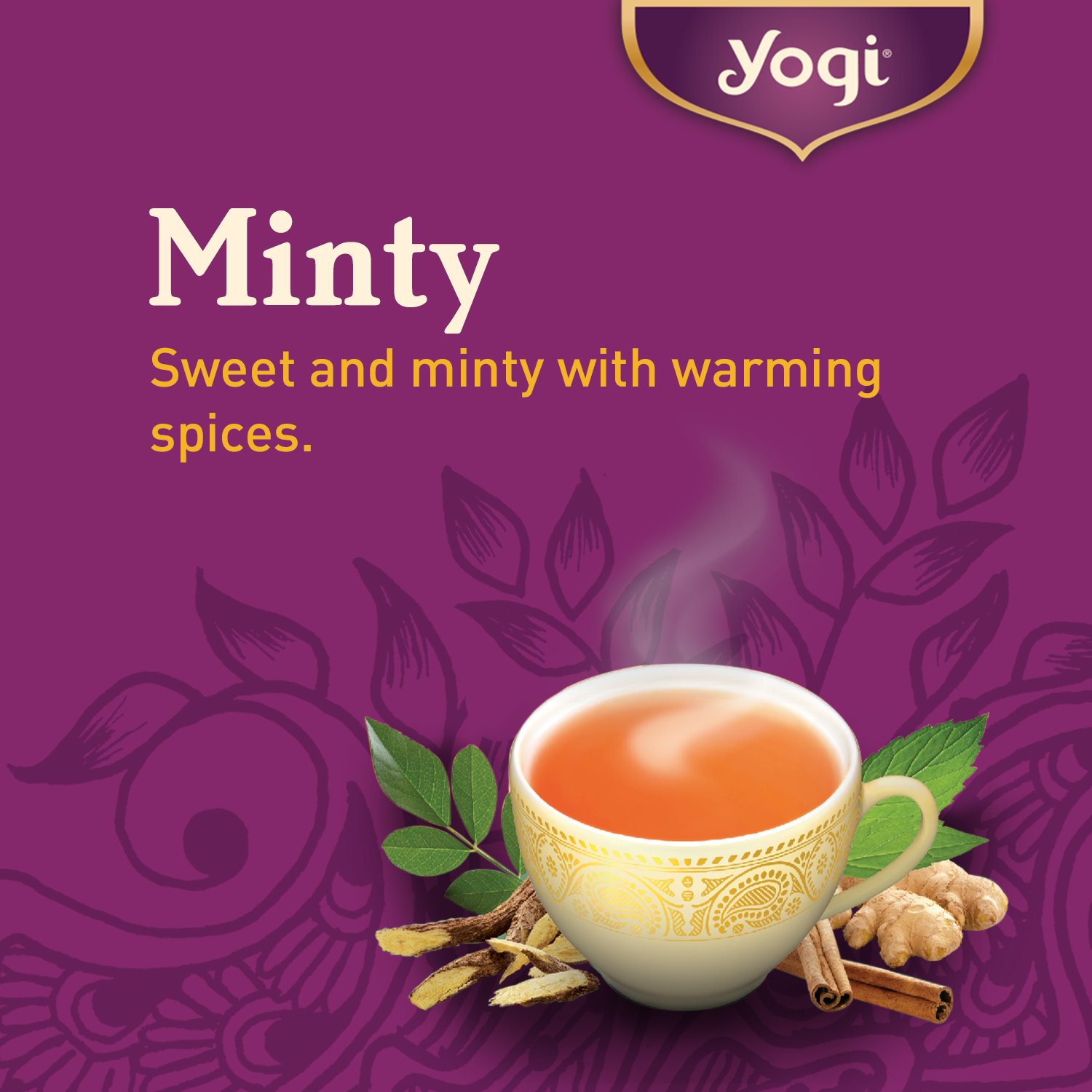 Yogi Tea - Egyptian Licorice Mint Tea (4 Pack) - Warming and Naturally Spicy Sweet - Caffeine Free - 64 Organic Herbal Tea Bags