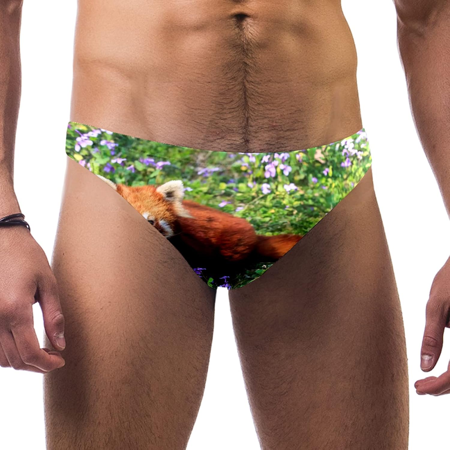 Traje de baño para hombre, diseño de panda rojo : Amazon.com.mx