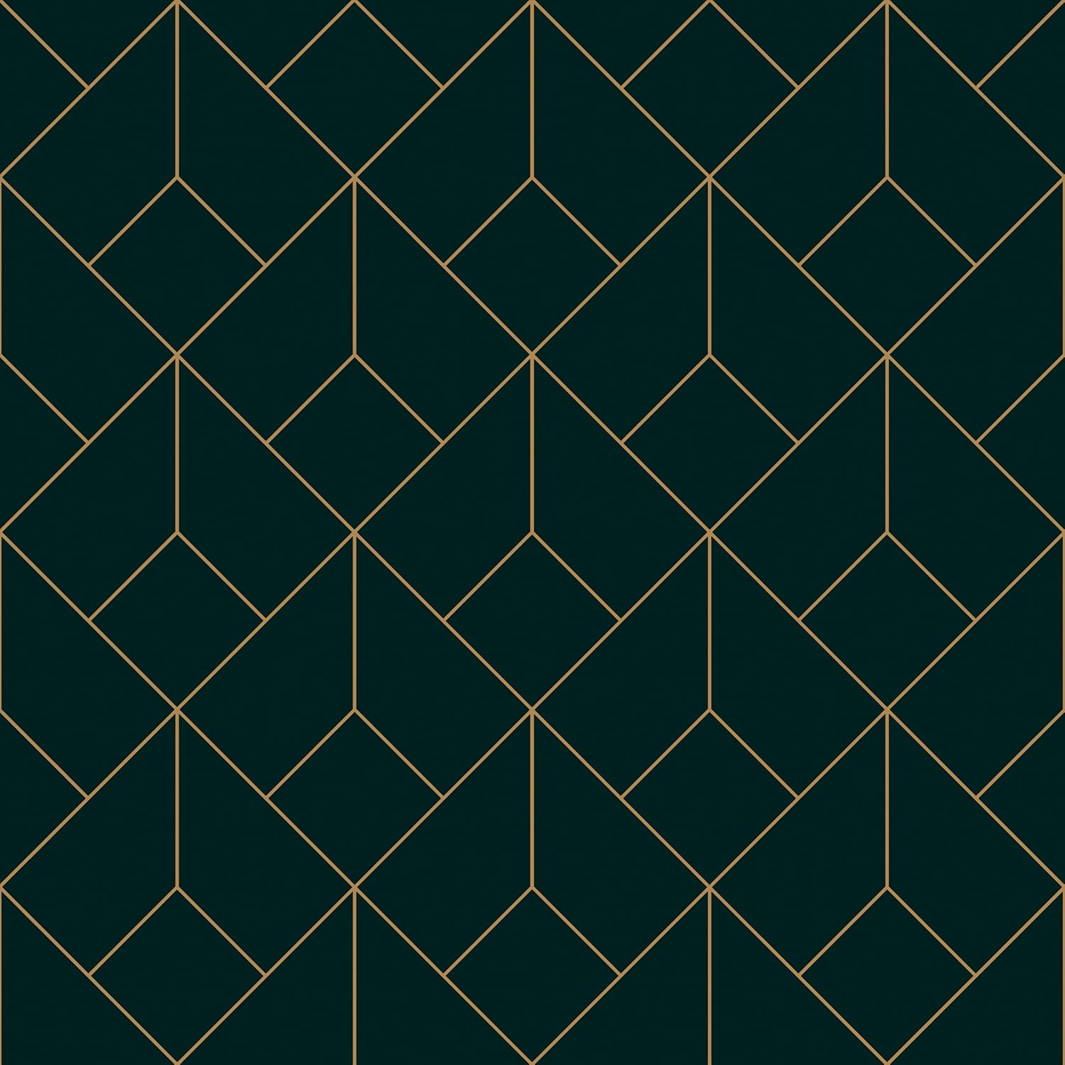 Black and Gold Geometric Wallpaper Peel and Stick Black Gold Contact Paper Removable Self Adhesive Wallpaper for Cabinets Walls Vinyl Speakeasy Wallpapers for Bedroom Bathroom 17.5×102.3''