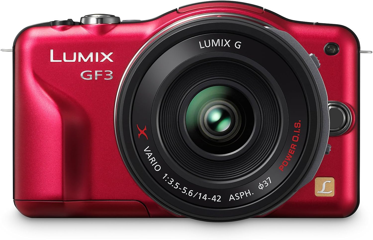 Panasonic Lumix DMC-GF3X 12.1 MP Micro Four Thirds Compact System Camera with 3-Inch Touch-Screen LCD and LUMIX G X Vario PZ 14-42mm/F3.5-5.6 Lens (Red)