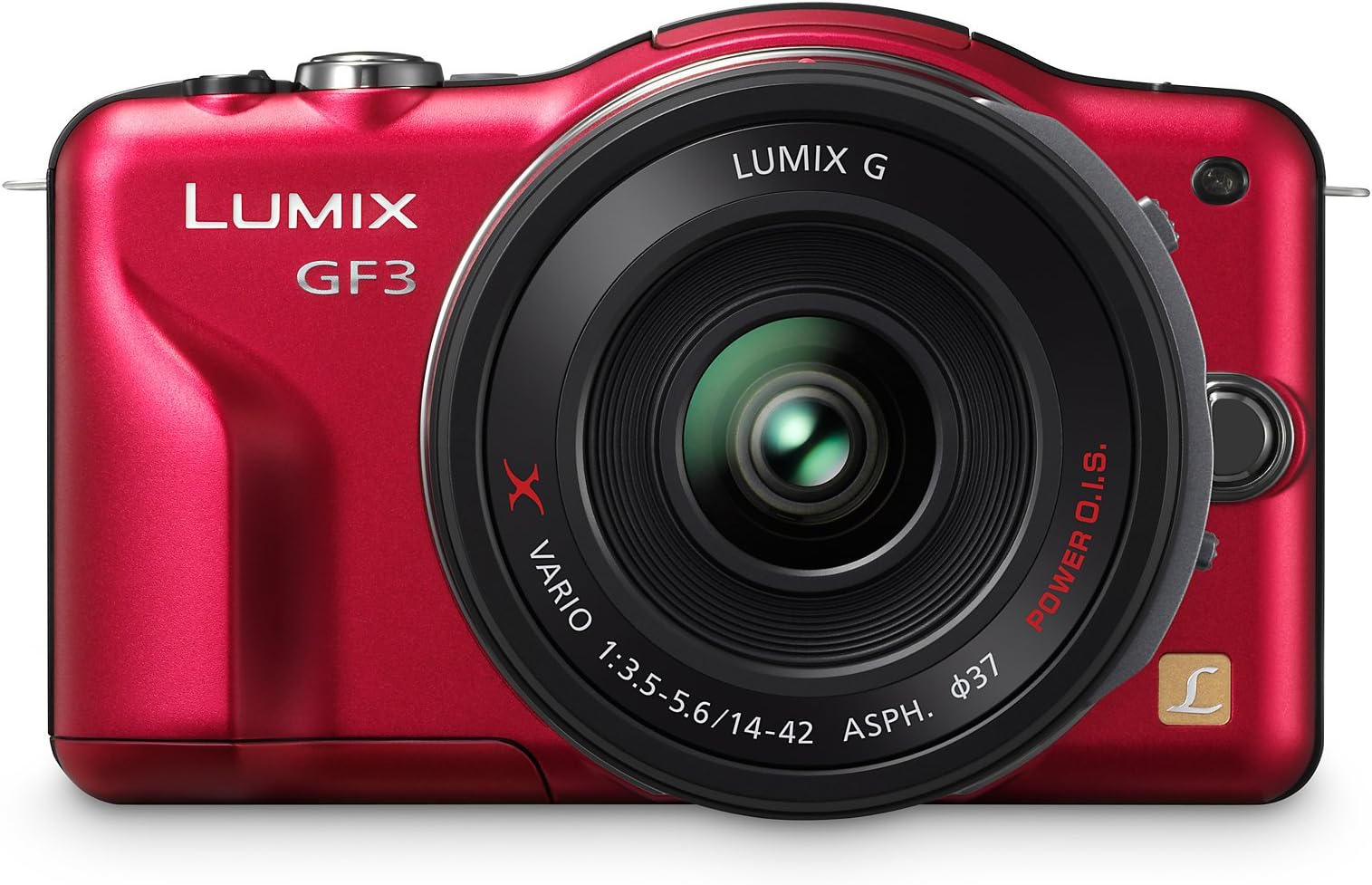 Panasonic Lumix DMC-GF3X 12.1 MP Micro Four Thirds Compact System Camera with 3-Inch Touch-Screen LCD and LUMIX G X Vario PZ 14-42mm/F3.5-5.6 Lens (Red)