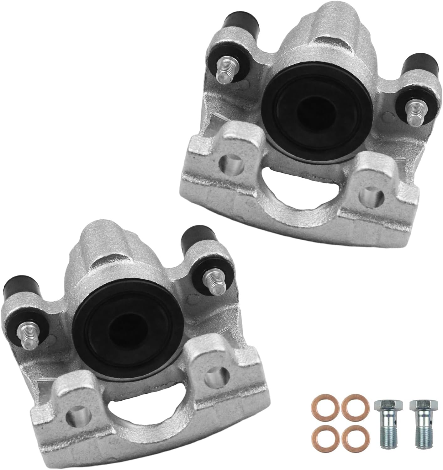 Rear Brake Caliper Without Bracket Compatible with Select Chrysler, Dodge and Plymouth Models - Town & Country, Grand Voyager, Caravan, Grand Caravan, Voyager, Replacement 18-4774 Set of 2