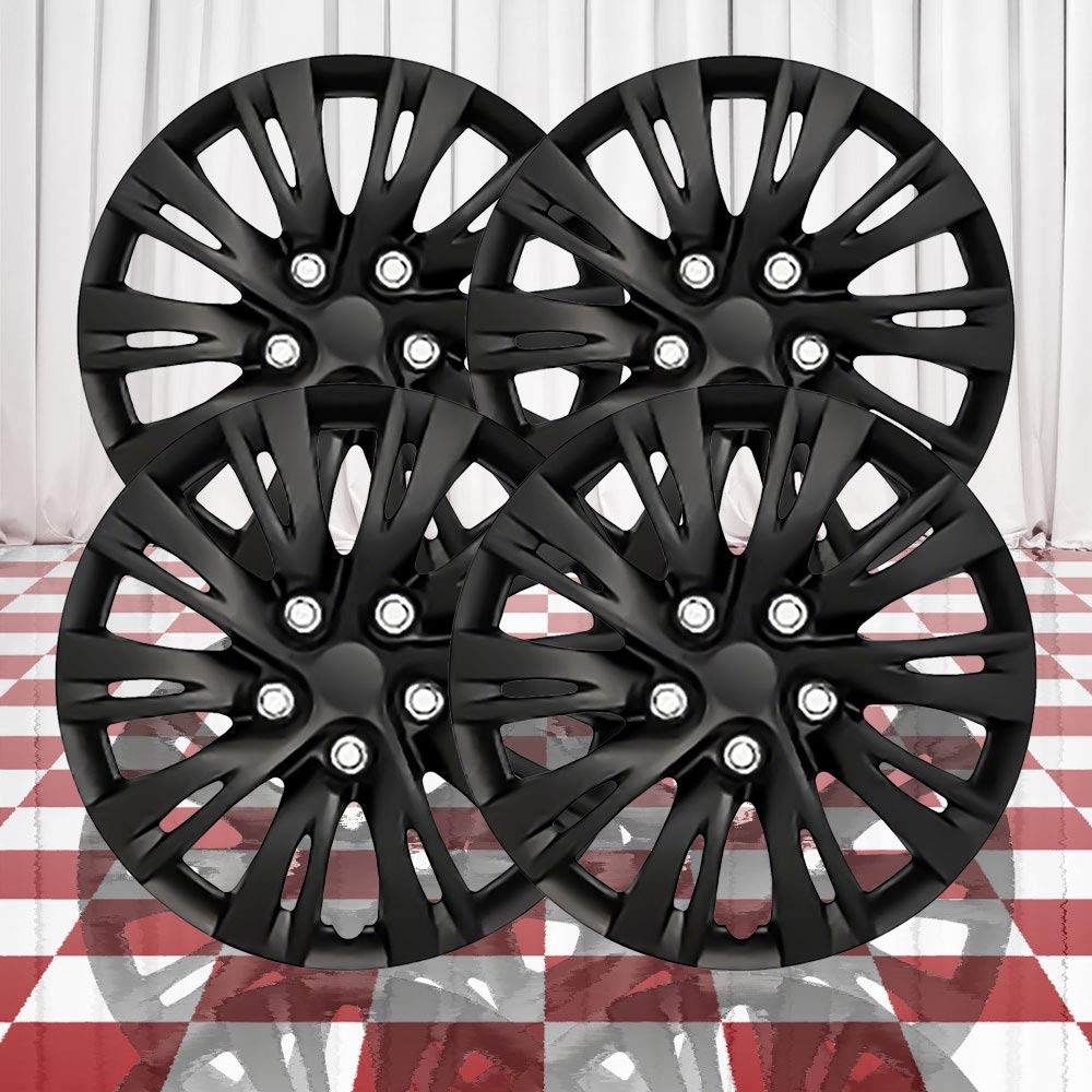 Brighter Design Set of 4 Gloss Black 10 Split Spoke 16