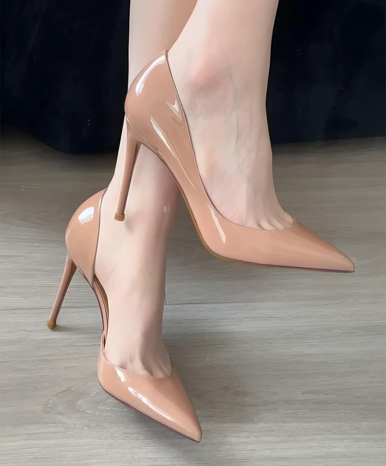 Women's 3.9 Inch Pumps Pointed Toe Stiletto Heels Shallow Mouth High Heels Party Night Club Wedding Dress Shoes - Image 2