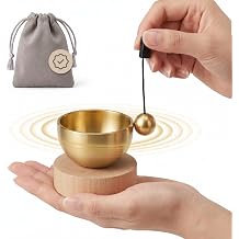 MIni Singing Bowl Set Meditation Sound Bowl for Yoga, Meditation & Relaxation, Mindfulness,Chakra Healing, Stress Relief, Self-Regulation, Unique Spiritual Gifts for Women and Men SMALL SIZE
