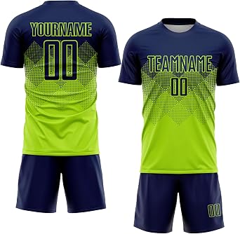Custom Soccer Jersey Personalized Soccer Shirt Sports Uniform for Men Women Kids Boys with Team Name Number Logo