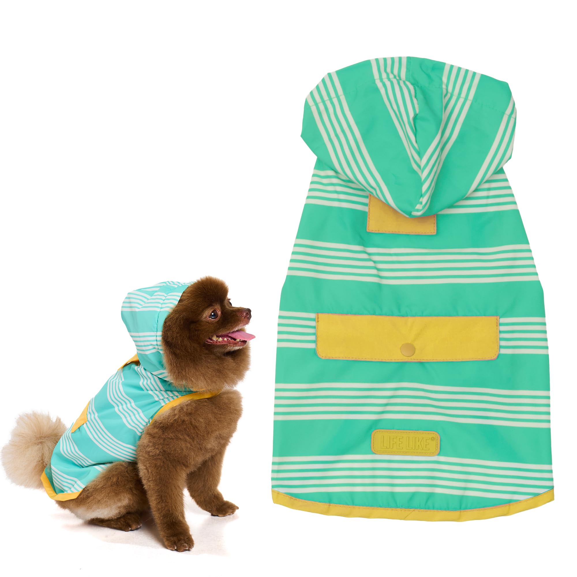 Amazon | 【LIFELIKE公式】パッカブルレインポンチョ 犬 レインコート