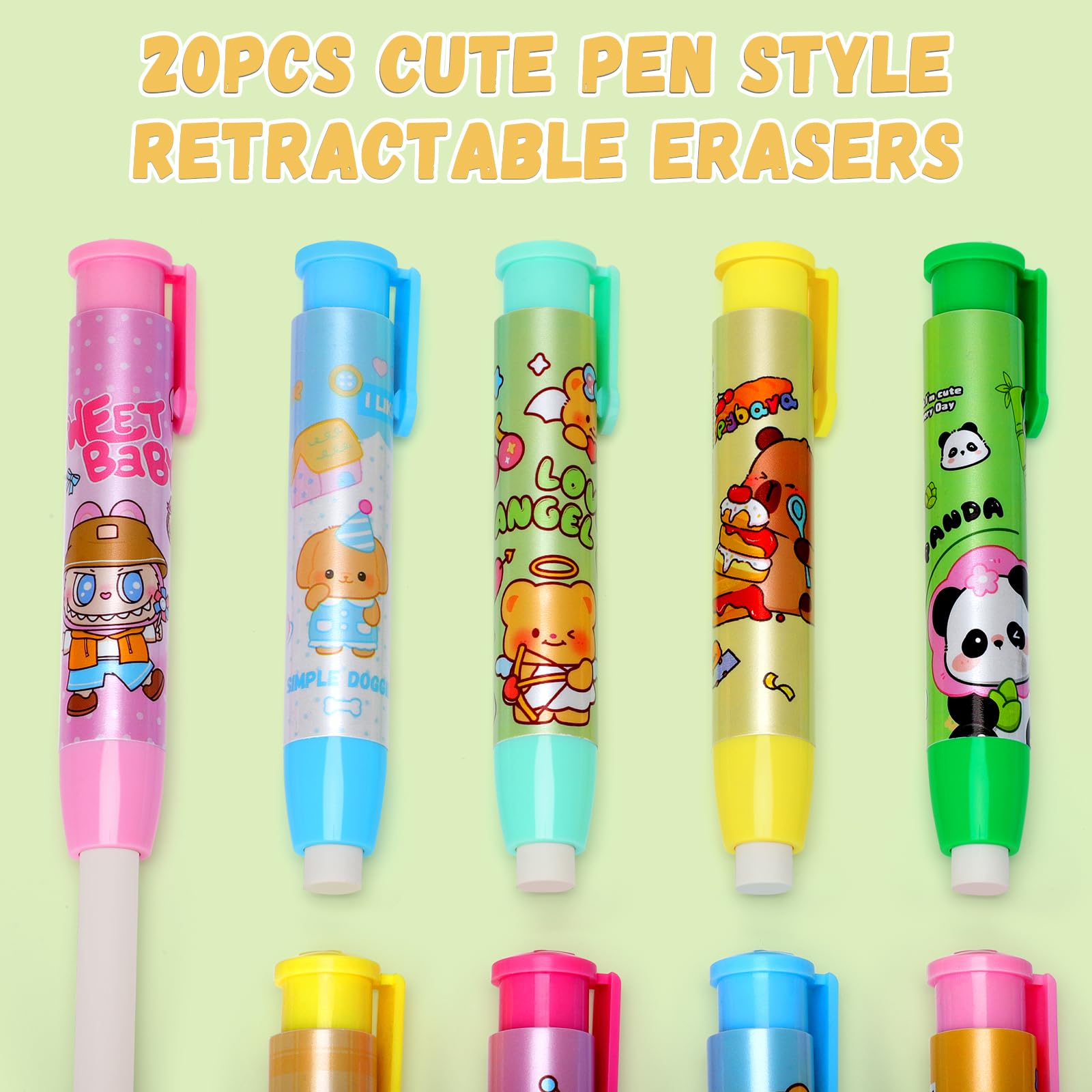Gadget Compleanno Bambina: 20PCS Gomma Penna Regalini Fine Festa, Gomme da Cancellare Bambini Sacchetti Regalini Fine Festa Compleanno