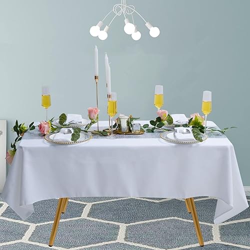 Miniatura 8 de TCBESTO Camino de mesa de lentejuelas plateadas, paquete de 2 unidades de 12 x 72 pulgadas, camino de lino con purpurina metálica brillante para
