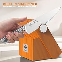 Vista 8 de imarku Knife Set, 14 Piece Premium Kitchen Knife Block Set, Razor Sharp Japanese Chef Knives Set for Kitchen with Built-in Sharpener, Dishwasher