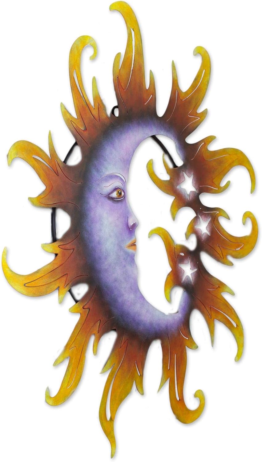 Black Friday - 70% OFF NOVICA Star Steel Wall Mural, Orange and Purple, Crescent Moon and Stars' One-Day Sale: Up to 50% Off NOVICA Star Steel Wall Mural, Orange and Purple, Crescent Moon and Stars'