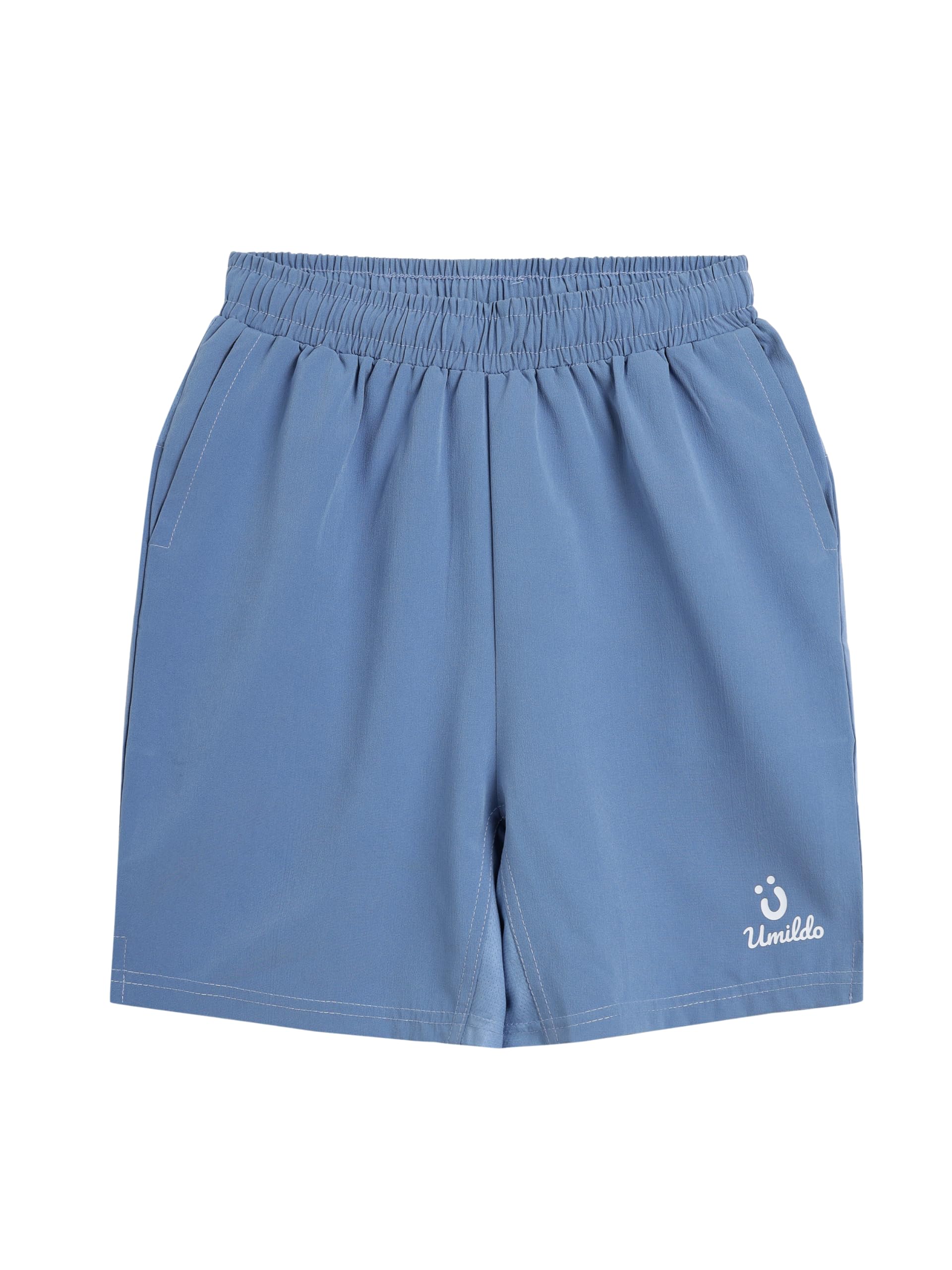Solid Knee-Length Active Air Shorts with Pockets (4-14 Yrs)-picture-21