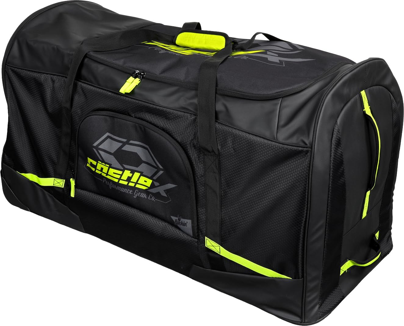 Castle X Rockin' Roller Gear Bag, Black/Hi-Vis
