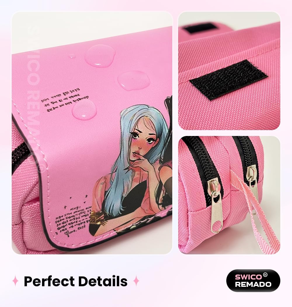 Cute Marker Pen Organizer Big Storage Pen Pouch Bag for Office Supplies - Image 4