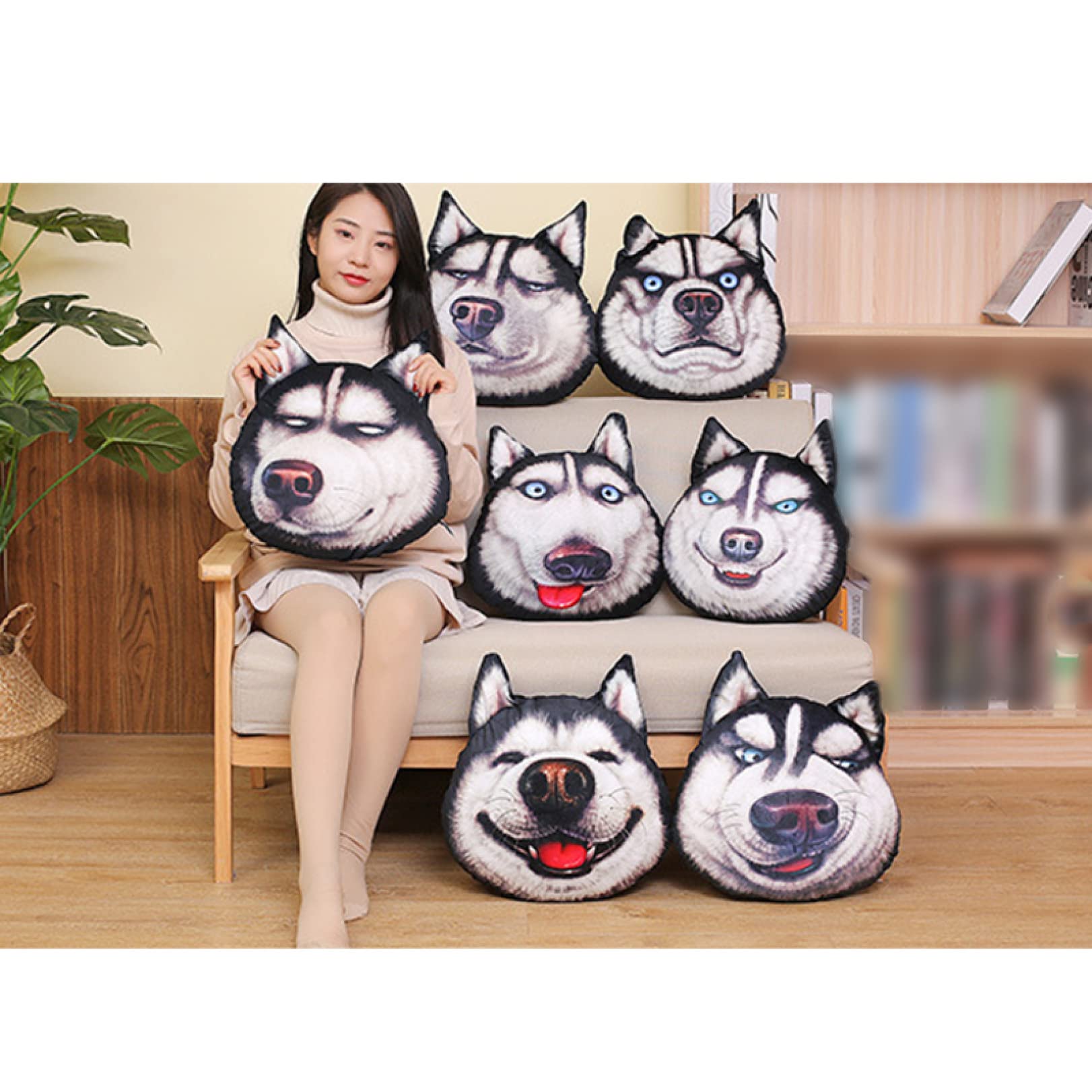 HIROKUN HOUSE ハスキー犬 ぬいぐるみ 特大 かわいいぬいぐるみ大きい