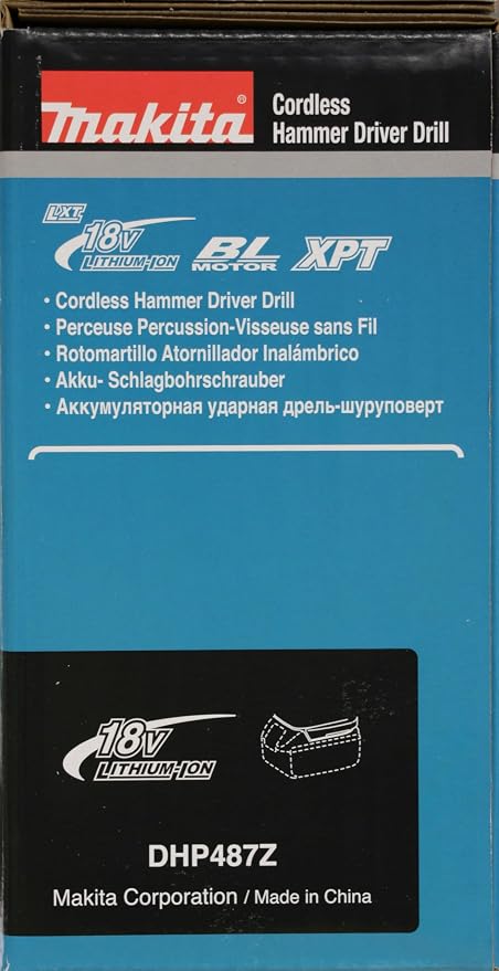 Taladro Percutor Inalámbrico Makita DHP487Z 18V Li-ion Sin Escobillas miniatura 7
