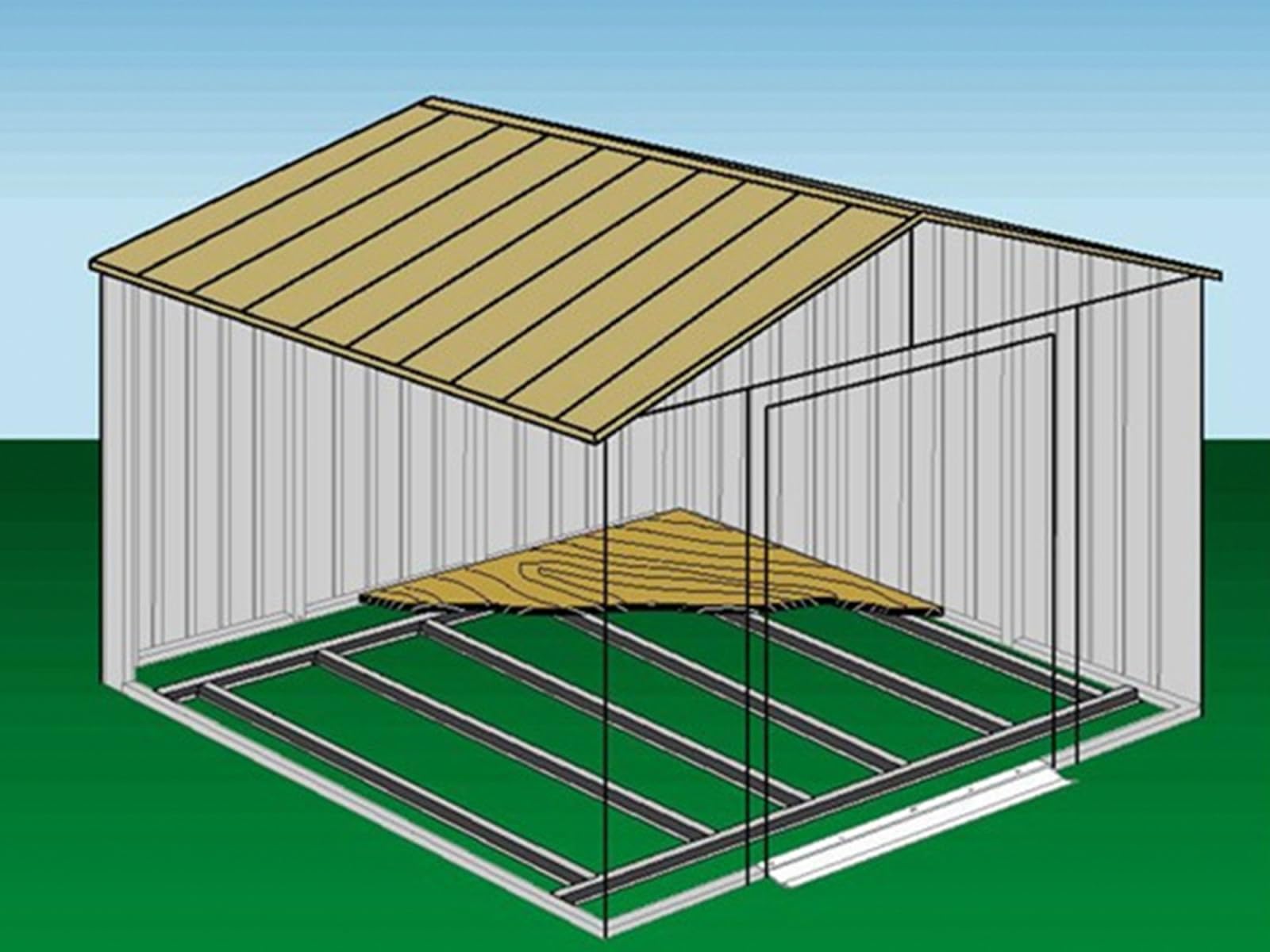 Photo 1 of Floor Frame Kit for 12 x 12, 12 x 14, and 14 x 12 ft Sheds