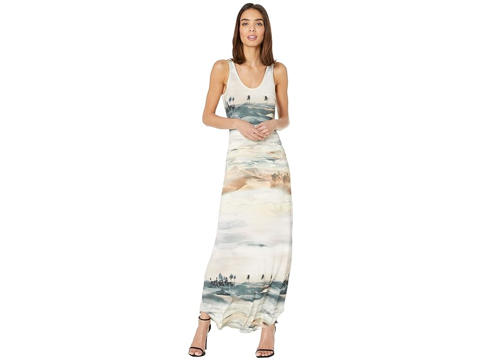 

Karen Kane Palm Tree Print Maxi Dress (Print) Women's Clothing, Multi