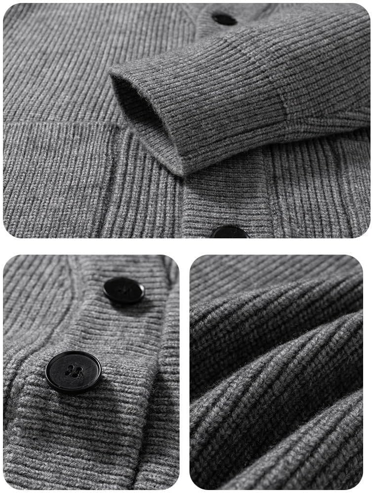 Men's Daily Casual Cardigan Sweater Long Sleeve Knit Top
