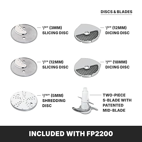 Miniatura 6 de Waring Procesador de alimentos de alimentación continua de servicio pesado FP2200 comercial de 6 cuartos de galón, 120V, enchufe de 5-15 fases