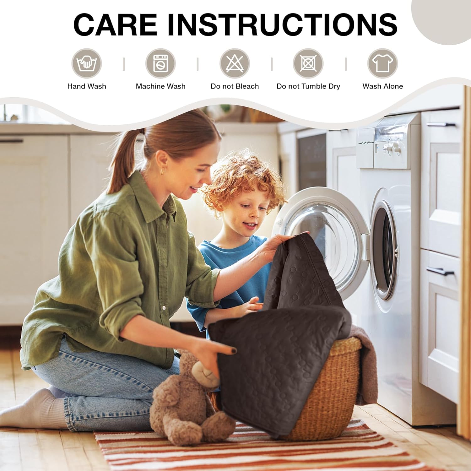VANSOFY 100% Waterproof Recliner Chair Cover, Recliner Cover with Non-Slip Granule, Washable Reclining Chair with Pocket Furniture Protector for Kids, Pets(Chocolate, 23")