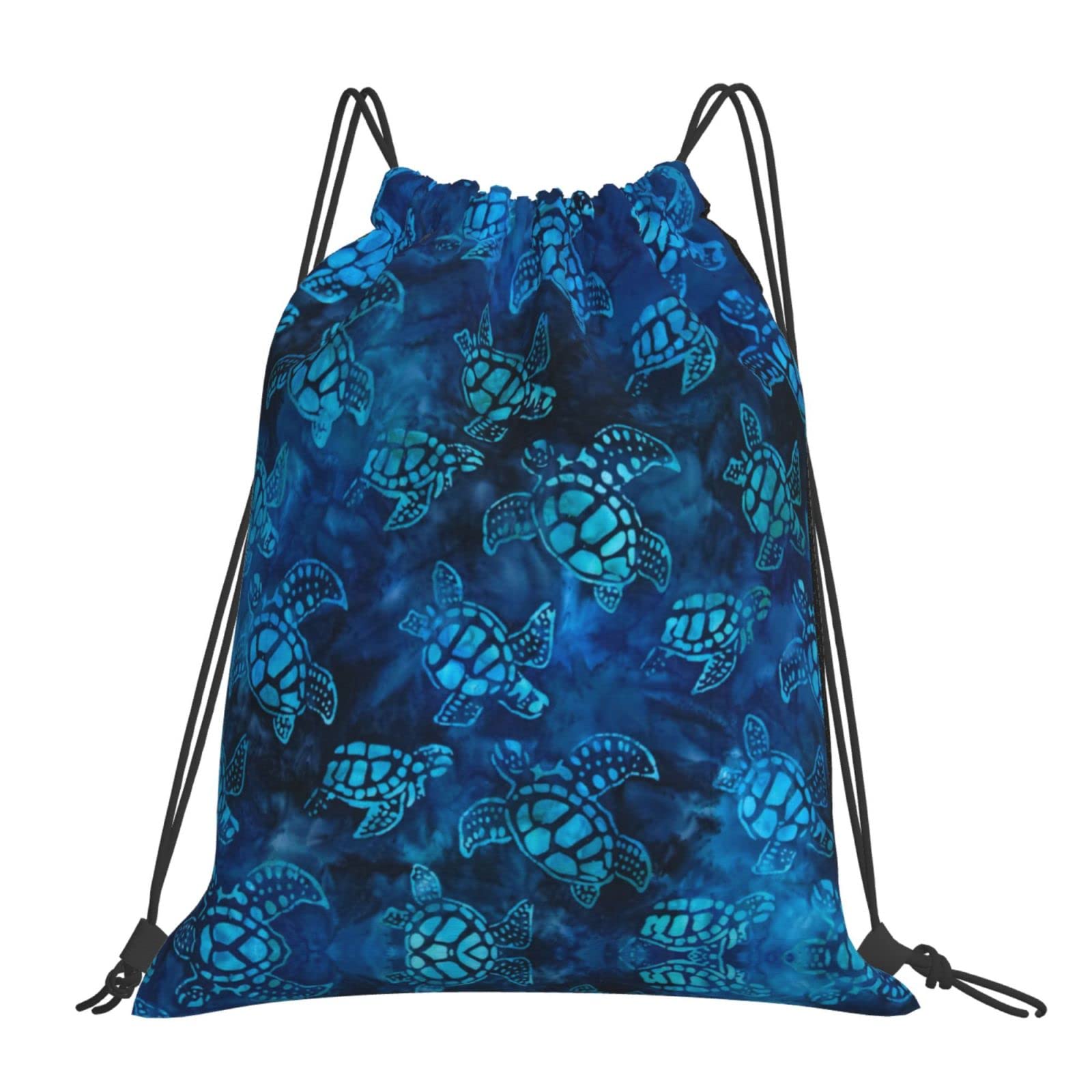 Bolsa De Gimnasio Con Cordón Y Estampado De Tortugas - Tallas M Y S, Poliéster 210D, Para Deporte, Playa O Viaje