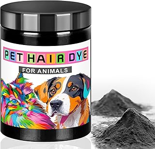 Eyaeyao Dog Hair Dye, Pet Grooming, Semi-Permanent Pet Hair Dye Pigment Powder, Safely Used, Dog Grooming, Pet Dye Bright ...