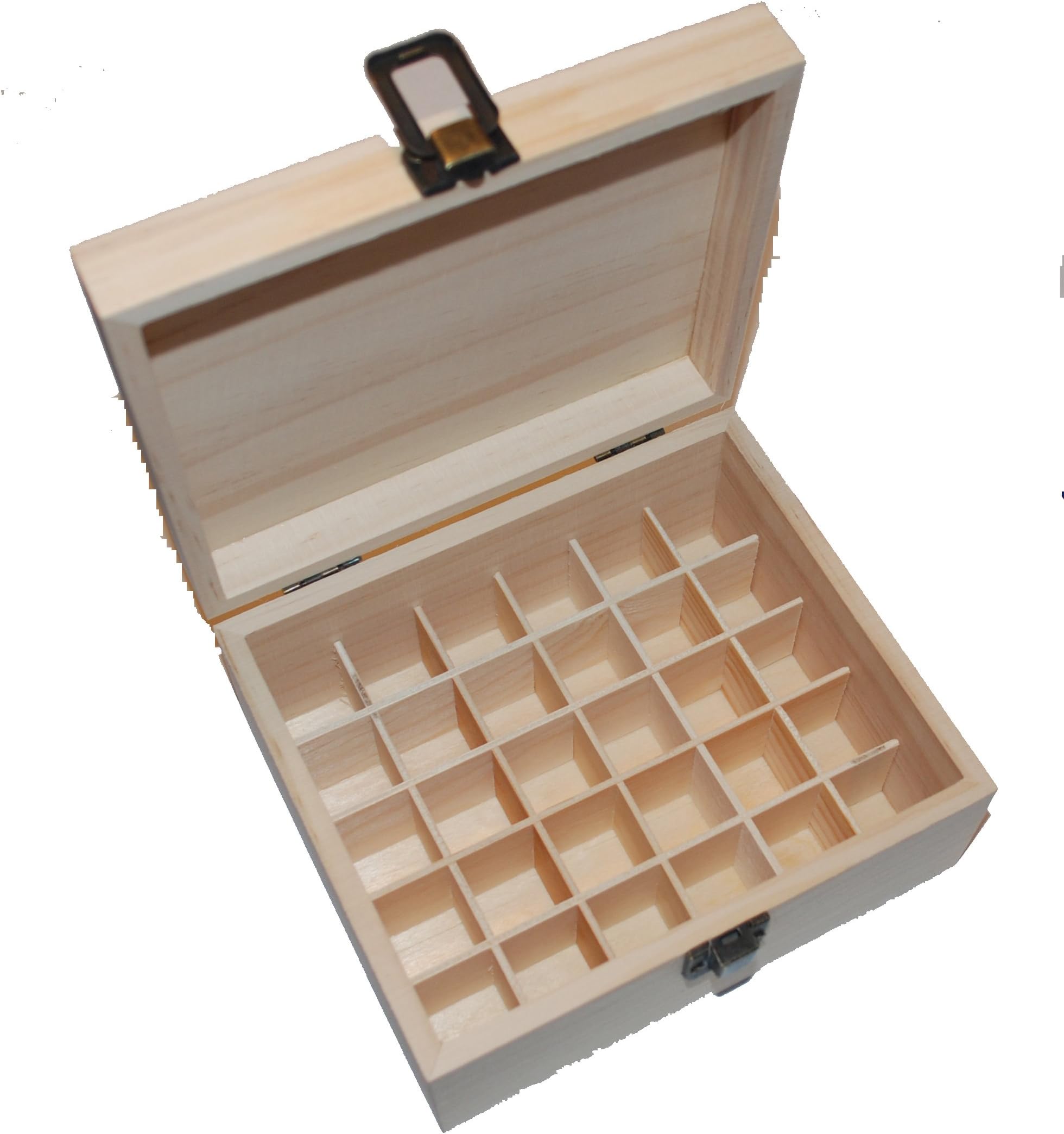 Calmer Solutions Wooden box for 10ml Essential Oils - 30 compartments - Home or Portable use - Essential Oil Present